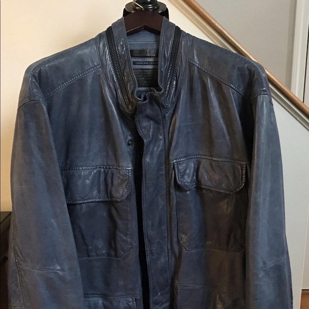 Andrew Marc Leather Bomber